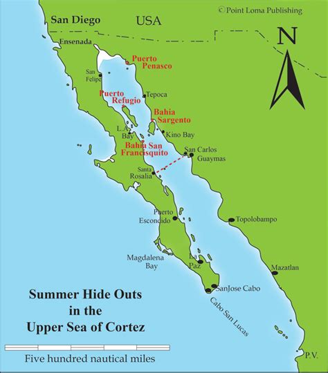 Map Of The Sea Of Cortez